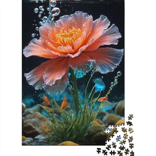 Puzzle-Geschenk, Tierkunst, Blumen, 500-teiliges Holzpuzzle für Kinder und Heimdekoration, 500 Teile (52 x 38 cm) von XJmoney