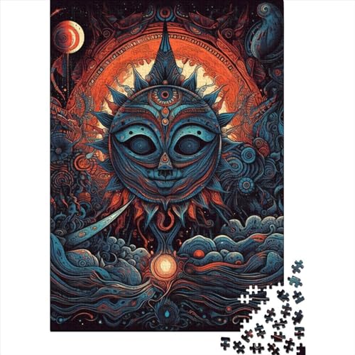 Puzzle Psychedelic Mood2 Geeignete Materialien Puzzle aus 100% recyceltem Karton für Kinder Erwachsene Ostergeschenke 38 x 26 cm / 1000 Stück von XJmoney