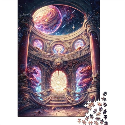 Puzzle Space Gate Umweltfreundliche Materialien Puzzle aus 100% recyceltem Karton für Kinder Erwachsene Ostergeschenke 38 x 26 cm / 1000 Teile von XJmoney