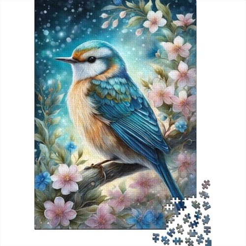 Puzzle Tierkunst, Vogel, 500-teiliges Holzpuzzle für Kinder ab 18 Jahren, Lernspiele, 500 Teile (52 x 38 cm) von XJmoney