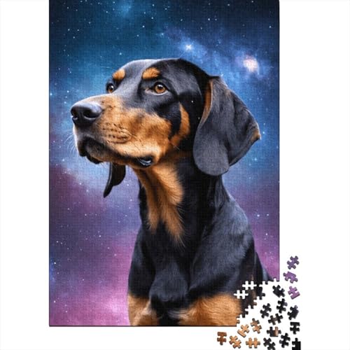 Puzzle für Erwachsene, 1000 Teile, Art Space Dogs, Puzzlespiel, Holzpuzzle für Teenager und lustige Puzzlespiele, 1000 Teile (75 x 50 cm) von XJmoney