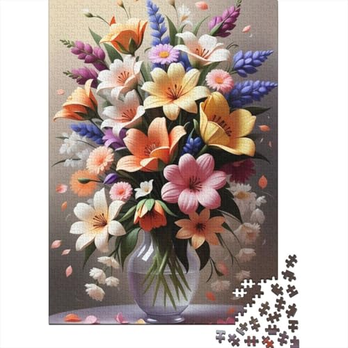 Puzzle für Erwachsene, 1000 Teile, Tierkunst, Blumen, Puzzlespiel, Holzpuzzle, Teenager und lustige Puzzlespiele, 1000 Teile (75 x 50 cm) von XJmoney