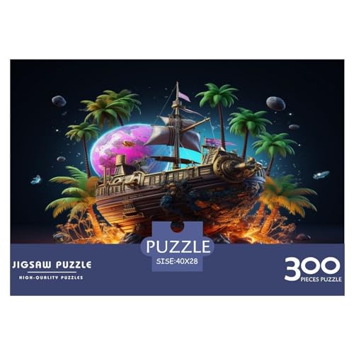 Puzzle für Erwachsene, 300 Teile, Segelpuzzle, kreatives rechteckiges Puzzle, Dekomprimierungsspiel, 300 Teile (40 x 28 cm) von XJmoney