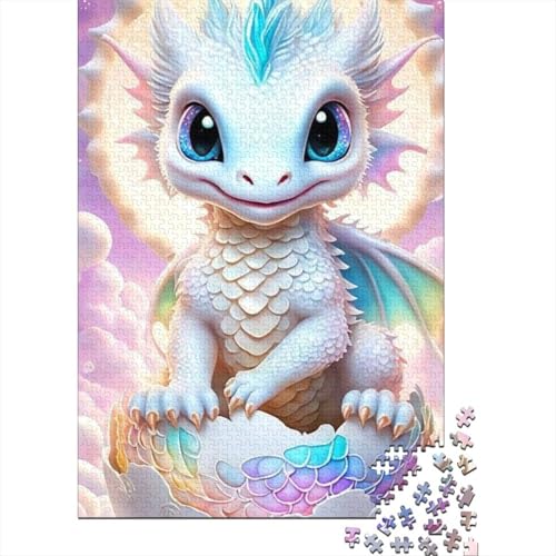 Puzzle für Erwachsene, Art Dragon, 300-teiliges Puzzle für Erwachsene, Holzpuzzle für Erwachsene und ab 18 Jahren, Lernspiel, 300 Teile (40 x 28 cm) von XJmoney