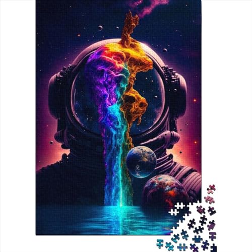 Puzzle für Erwachsene, Cosmic Astronaut5, kreatives rechteckiges Puzzle, Dekomprimierungsspiel, 500 Teile (52 x 38 cm) von XJmoney