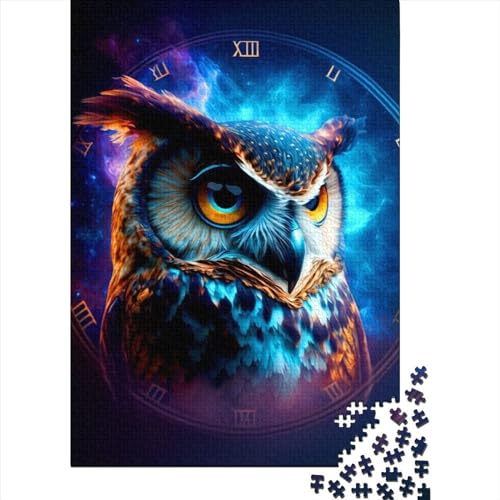 Puzzle für Erwachsene, Eule 1, Puzzle-Sets für die Familie, Holzpuzzle, Denksport-Puzzle, 300 Teile (40 x 28 cm) von XJmoney