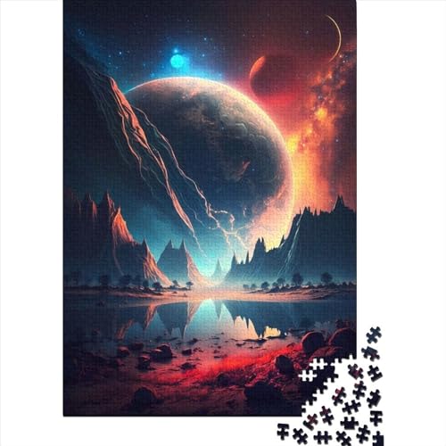 Puzzle für Erwachsene, Fantasy_Anime_Landschaft, anspruchsvolles Denkspiel, 300 Teile (40 x 28 cm) von XJmoney