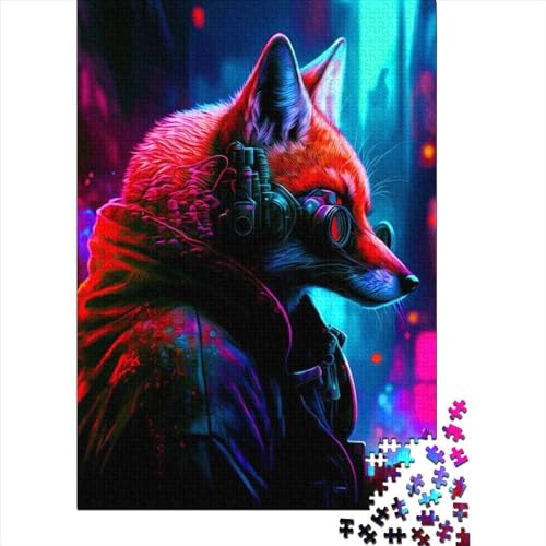 Puzzle für Erwachsene, Fuchs. Puzzle, anspruchsvolles Denkspiel, 1000 Teile (75 x 50 cm) von XJmoney