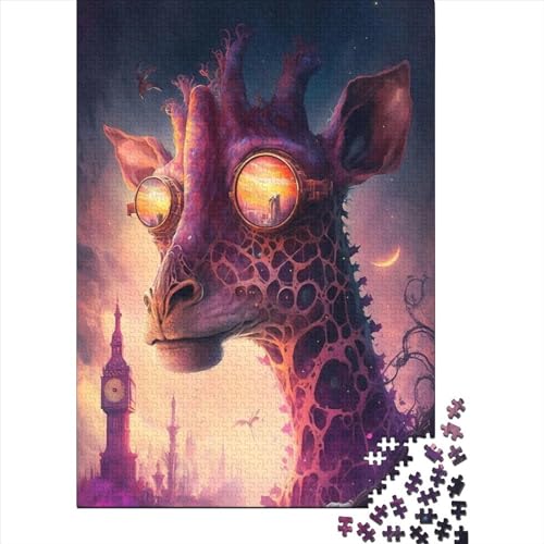 Puzzle für Erwachsene, Giraffe1461243, Puzzle-Sets für die Familie, Holzpuzzle, Denksport-Puzzle, 500 Teile (52 x 38 cm) von XJmoney