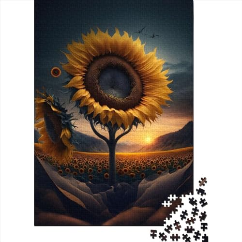 Puzzle für Erwachsene, Sonnenaufgang, Sonnenblume, Puzzle für Erwachsene, 500 Teile (52 x 38 cm) von XJmoney