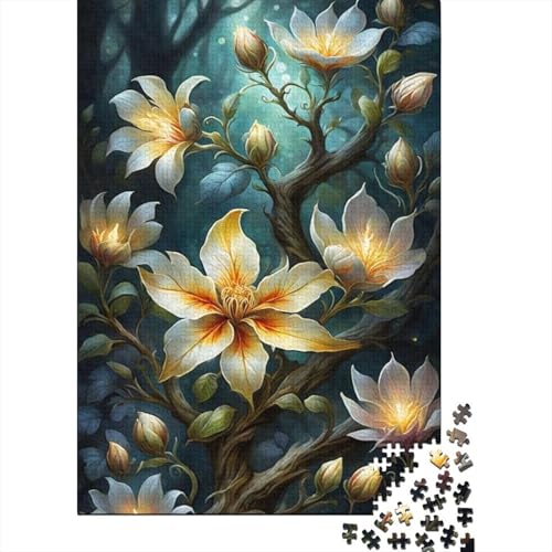 Puzzle für Erwachsene, Tierkunst, Blumen, 300-teiliges Puzzle, Holzpuzzle für Erwachsene ab 18 Jahren, Lernspiel, 300 Teile (40 x 28 cm) von XJmoney