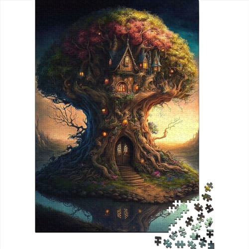 Puzzle für Erwachsene „Märchenkönigreich“, anspruchsvolles Denkspiel, 500 Teile (52 x 38 cm) von XJmoney