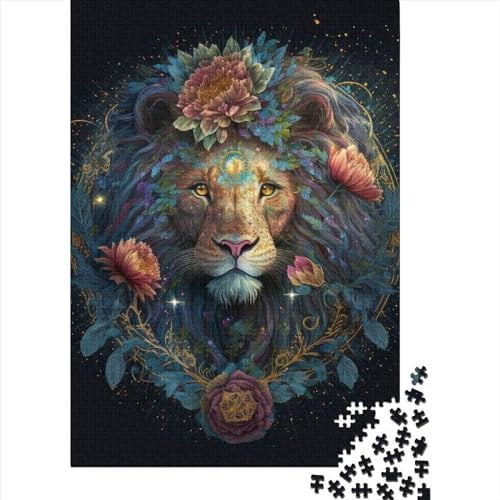 Puzzle für Erwachsene „Stellar Lions Mane“ - Herausforderndes Denkspiel, 500 Teile (52 x 38 cm) von XJmoney