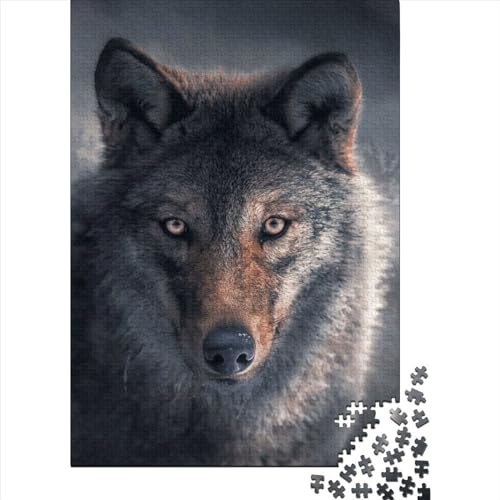 Puzzle für Erwachsene „True Wolf“ - Herausforderndes Denkspiel, 1000 Teile (75 x 50 cm) von XJmoney