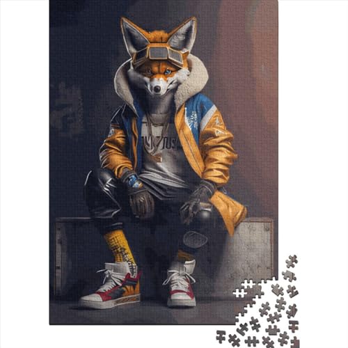 Puzzle für Erwachsene 300 Fox Dancer Puzzle für Erwachsene für Kinder Lernspiel Herausforderungsspielzeug 300 Teile (40x28cm) Familie von XJmoney