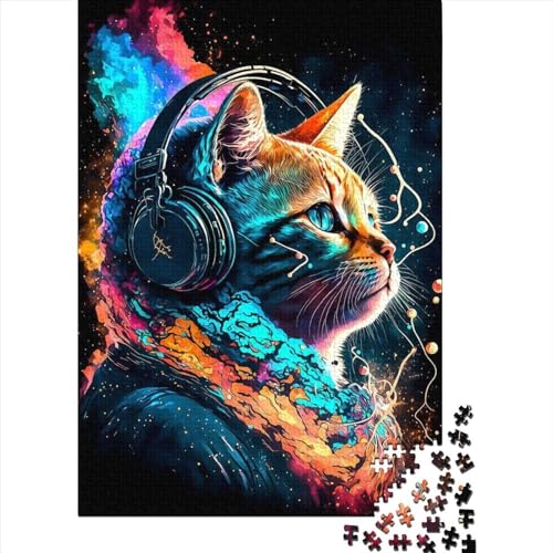 Puzzle für Erwachsene Cat93 Puzzles, anspruchsvolles Denkspiel, 300 Teile (40 x 28 cm) von XJmoney