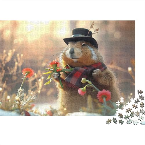 Puzzle für Erwachsene mit 1000 Teilen, skurriles Punxsutawney-Puzzle, Lernspielzeug, Spiele, Familiendekoration, 1000 Teile (75 x 50 cm) von XJmoney