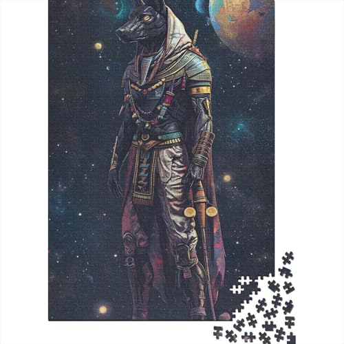 Puzzle für Erwachsene mit 300 Teilen, Tier-Anubis-Puzzle, Holzpuzzle, Denkspiel für Erwachsene, 300 Teile (40 x 28 cm) von XJmoney