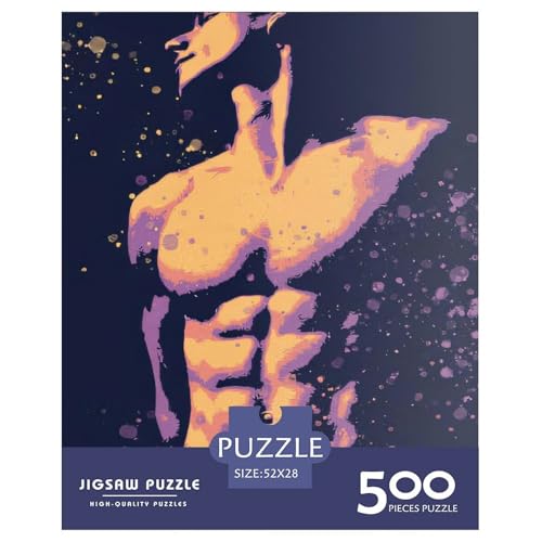 Puzzle für Erwachsene und Jugendliche, Body-Art-Puzzle aus Holz, Erwachsene ab 14 Jahren, 500 Teile (52 x 38 cm) von XJmoney