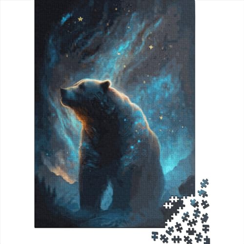 Puzzle für Erwachsene und Jugendliche, Grizzlybär, Holzpuzzle für Kinder und Teenager, Familienunterhaltungsspielzeug, 300 Teile (40 x 28 cm), Familie von XJmoney