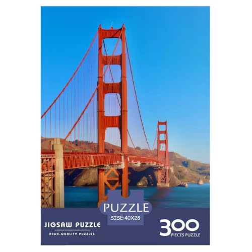 Puzzle für Erwachsene und Jugendliche, San Francisco, Holzpuzzle, Erwachsene ab 14 Jahren, 300 Teile (40 x 28 cm) von XJmoney