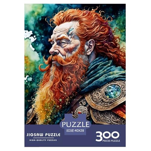 Puzzle für Erwachsene und Jugendliche, Zwerg-Holzpuzzle, Erwachsene ab 14 Jahren, 300 Teile (40 x 28 cm) von XJmoney