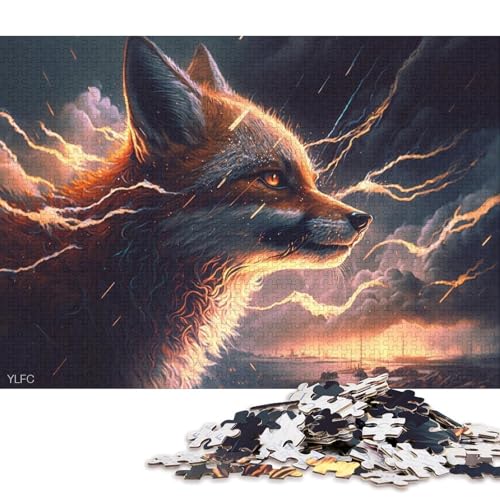 Puzzle für Kinder, 300 Teile, Art Dream Fox Puzzle für Kinder, anspruchsvolles Denkspiel, 300 Teile (40 x 28 cm) von XJmoney