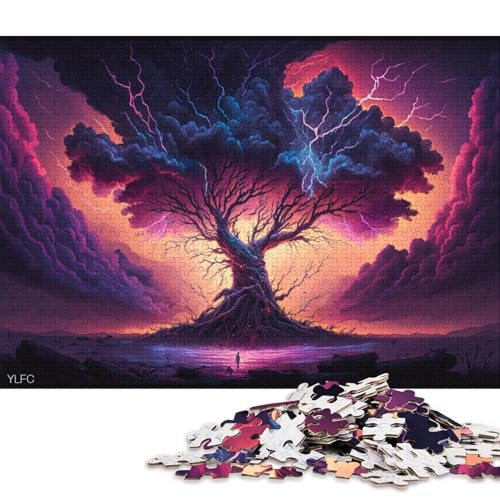 Puzzle für Kinder, 300 Teile, Klassische Kunst, Lebensbaum, Puzzle, entspannendes Puzzle, Puzzlespiel, Denksportaufgaben, 300 Teile (40 x 28 cm) von XJmoney