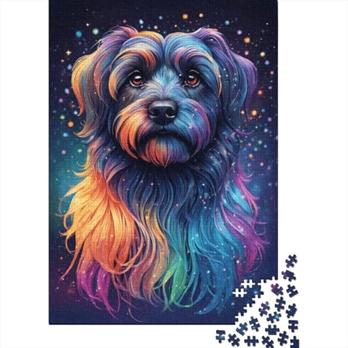 Puzzle für Kinder, 500 Teile, Art Galaxy Dogs Puzzle, Holzpuzzle, geeignet für Kinder und über 18 Jahre, Familienpuzzlespiel (52 x 38 cm) von XJmoney