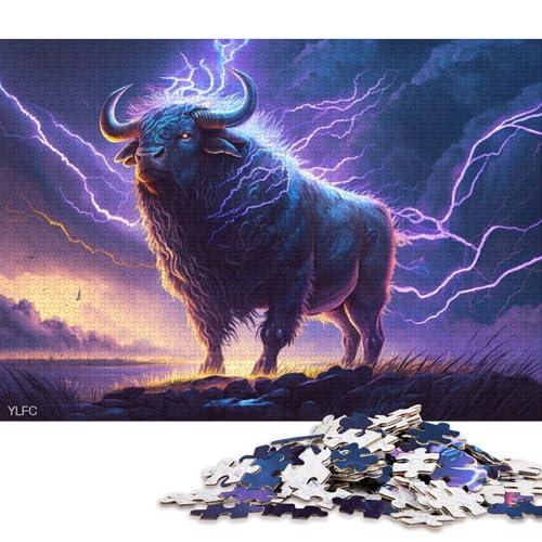 Puzzle für Kinder, 500 Teile, Fantasy Art Yak-Puzzles für Kinder, Brettpuzzle, lustiges Geschenk, 500 Teile (52 x 38 cm) von XJmoney