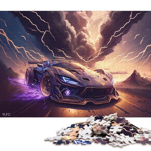 Puzzle für Kinder, 500 Teile, Kunst, Sportwagen, kreatives, Puzzle, Mitmachspiel, Familiendekoration, 500 Teile (52 x 38 cm) von XJmoney