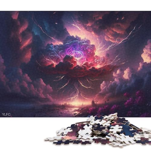 Puzzle für Kinder, 500 Teile, Rosenwolken-Puzzle für Kinder, anspruchsvolles Denkspiel, 500 Teile (52 x 38 cm) von XJmoney