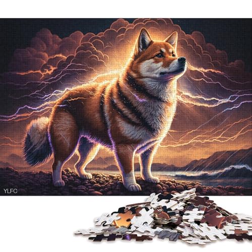 Puzzle für Kinder, Fantasie-Puzzle „Shiba Inu“, 1000 Teile, Puzzle ab 18 Jahren, anspruchsvolles Spiel, 1000 Teile (75 x 50 cm) von XJmoney