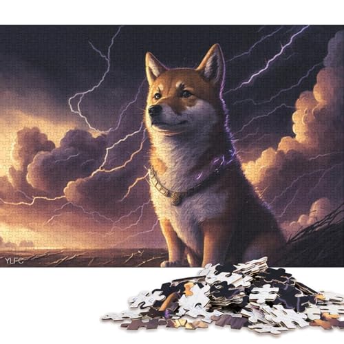 Puzzle für Kinder, Fantasie-Shiba-Inu, Puzzle 500 Teile, kreatives rechteckiges Puzzle, Denksportspiel, 500 Teile (52 x 38 cm) von XJmoney