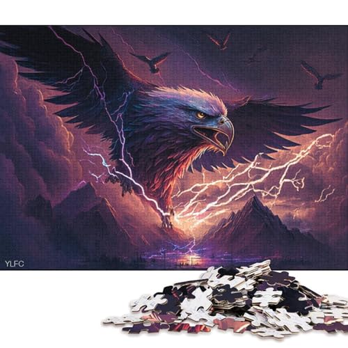 Puzzle für Kinder 500 Teile, klassischer Fantasy-Art-Adler, Puzzle, entspannendes Puzzle, Puzzlespiel, Denksportaufgaben, 500 Teile (52 x 38 cm) von XJmoney