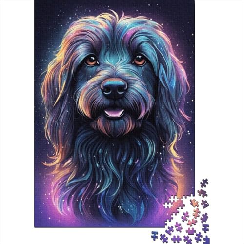 Puzzle für Kinder Art Galaxy Dogs, 300-teiliges Puzzle für Kinder, Holzpuzzle für Kinder ab 18 Jahren, Lernspiel, 300 Teile (40 x 28 cm) von XJmoney