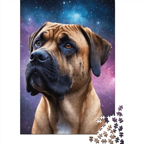 Puzzle für Kinder Art Space Dogs, 300-teiliges Puzzle, Holzpuzzle für Kinder ab 18 Jahren, Lernspiel, 300 Teile (40 x 28 cm) von XJmoney