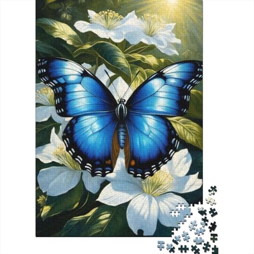 Puzzle für Kunst, Schmetterling, 1000-teiliges Puzzle für Erwachsene, Holzpuzzle für Erwachsene und zum Stressabbau, 1000 Teile (75 x 50 cm) von XJmoney