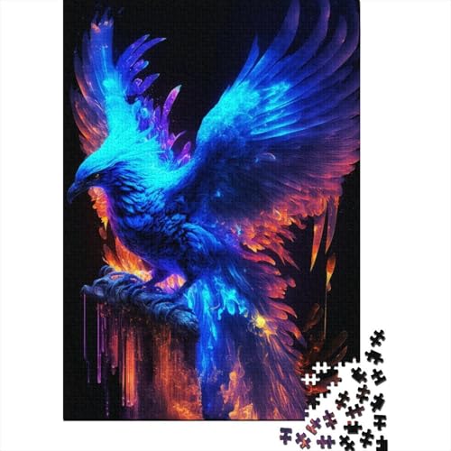 Puzzle mit 1000 Teilen, Galaxy Art Phoenix, Puzzle für Erwachsene, Holzpuzzle, pädagogisches Stressabbau-Spielzeug, Puzzle, 1000 Stück (75 x 50 cm) von XJmoney