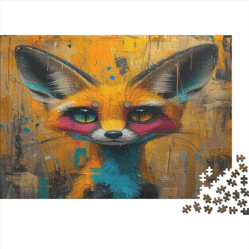 Puzzle mit 1000 Teilen, Motiv: „Fuchs“, für Erwachsene, Spielzeug, Denkspiel, Lernspiel für Erwachsene, Stressabbau, Heimdekoration, Puzzle 1000 Teile (75 x 50 cm) von XJmoney