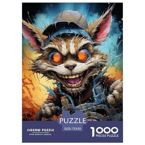 Puzzle mit 1000 Teilen für Erwachsene, Motiv: Wilde Tiere, Puzzle für Teenager, Geschenke, Lernspiel, Herausforderungsspielzeug, 1000 Teile (75 x 50 cm) von XJmoney