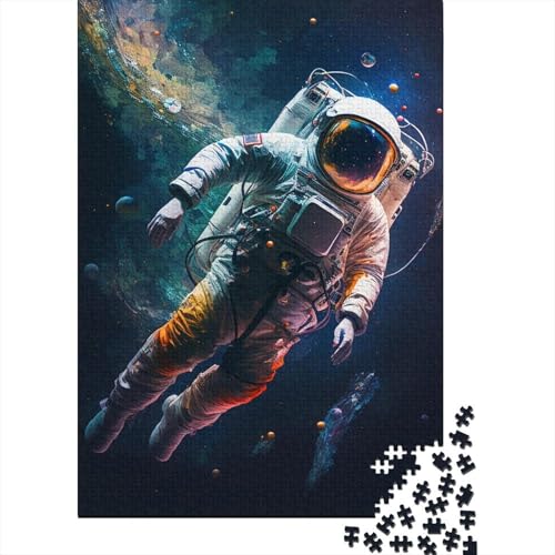 Puzzle mit 300 Teilen, galaktischer Astronaut, Holzpuzzle für Erwachsene und ab 18 Jahren, Denkspiel, 300 Teile (40 x 28 cm) von XJmoney