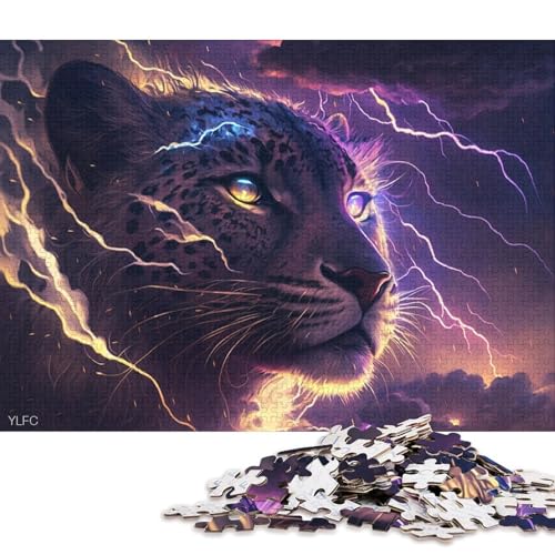 Puzzle mit Tier- und Leopardenmotiv, 500 Teile, Puzzle für Kinder, Denkspiel, Puzzlespielzeug für Kinder, 500 Teile (52 x 38 cm) von XJmoney