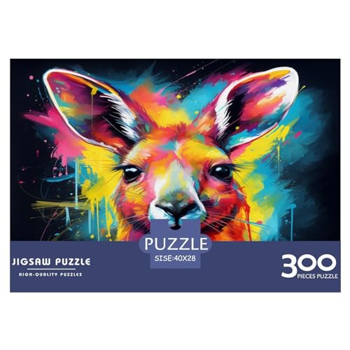 Puzzles 300 Teile für Erwachsene, Känguru-Puzzle für Erwachsene, Holzbrett-Puzzles, Familiendekoration, 300 Teile (40 x 28 cm) von XJmoney