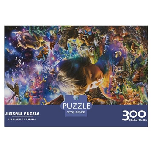 Puzzles für Erwachsene, 300 Teile, Spirit_Cosmic Puzzles für Erwachsene, Holzbrettpuzzles, lustiges Geschenk, 300 Teile (40 x 28 cm) von XJmoney