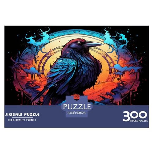 Puzzles für Erwachsene, 300 Teile, The_Crow, kreative Holzpuzzles, praktisches Spiel, Puzzle, Familiendekoration, 300 Teile (40 x 28 cm) von XJmoney