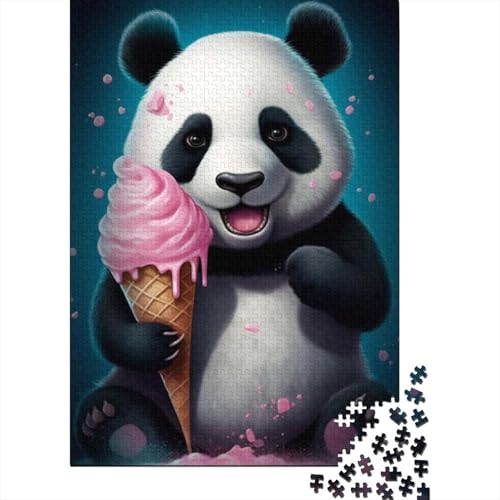 Puzzles mit 300 Teilen, Art Animal Panda Puzzles, Holzpuzzles für Erwachsene und ab 18 Jahren, Denkspiel, 300 Teile (40 x 28 cm) von XJmoney