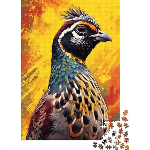 Quail - Bunte Puzzles für Erwachsene, Denkspiel, Puzzlespielzeug für Kinder, 500 Teile (52 x 38 cm) von XJmoney