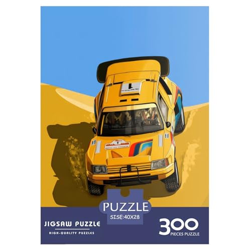 Rallye-Auto-Puzzle, 300 Teile, Puzzle für Erwachsene, Puzzle, Puzzles für Erwachsene, Lernspiel, Herausforderungsspielzeug, 300 Teile (40 x 28 cm) von XJmoney