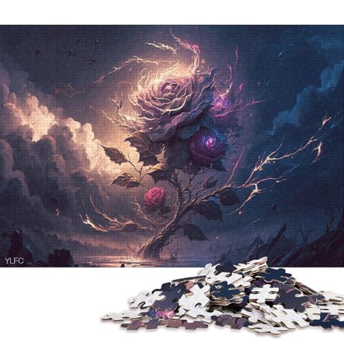 Rosenwolken-Puzzle 300 Teile, Puzzle für Kinder, Denkspiel, Puzzlespielzeug für Kinder, 300 Teile (40 x 28 cm) von XJmoney